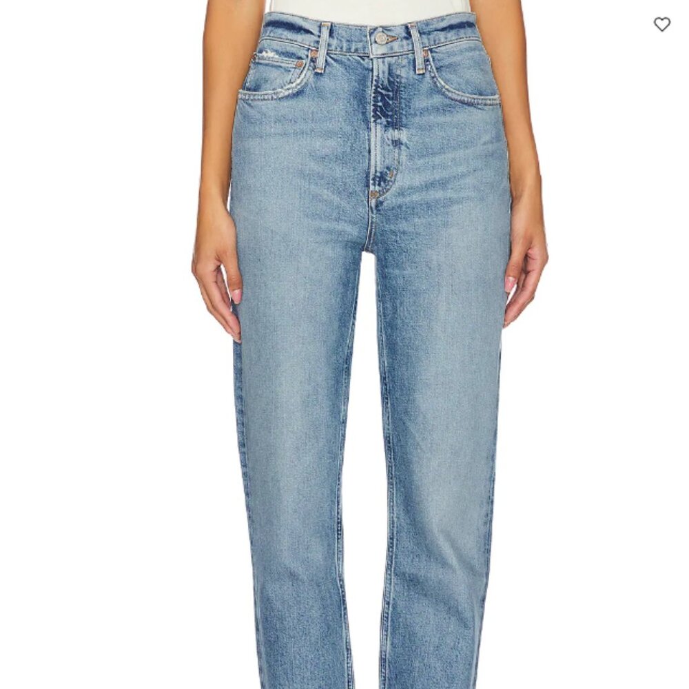 AGOLDE High Rise Stovepipe Jeans - Size 30